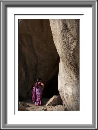 India,woman,rocks