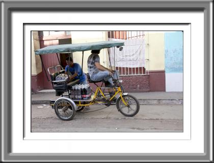 Cuba, Trinidad, bycycle taxi