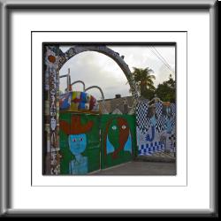 gate, Cuba, Jose Fuster, mosaic, green,Jaimanitas