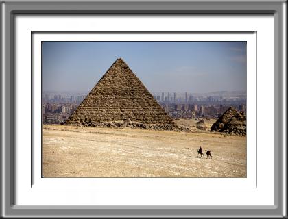 5,000 Years Later Giza, Egypt, Cairo, Great Pyramid, City Skyline