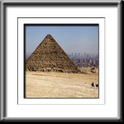 5,000 Years Later Giza, Egypt, Cairo, Great Pyramid, City Skyline